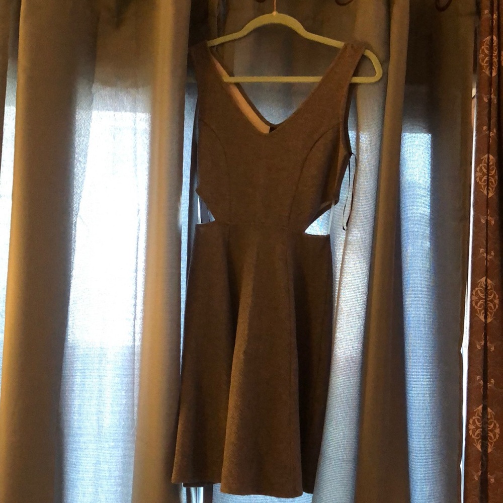 Knee length gray dress